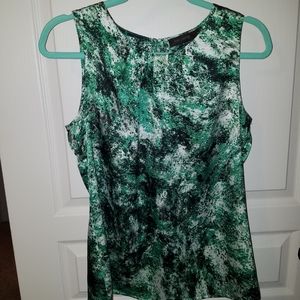 The Limited Green and Black Blouse
